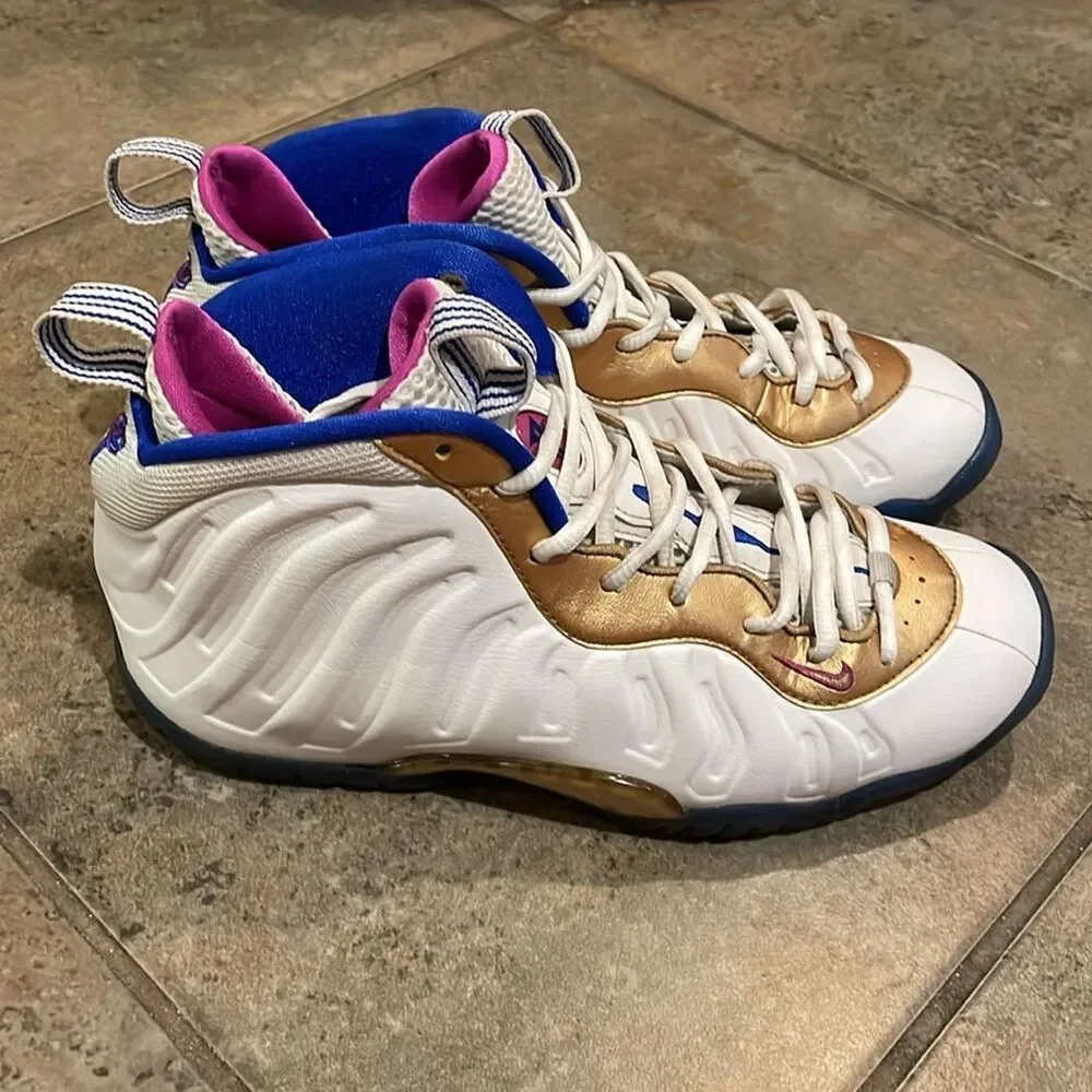 Nike Little Posite One GS Peanut Butter & Jelly Fuchsia Blast 644791-103 6.5Y